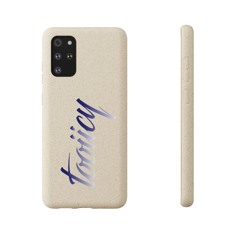 Eco-Friendly Biodegradable Phone Case - 'Tooiicy' Design