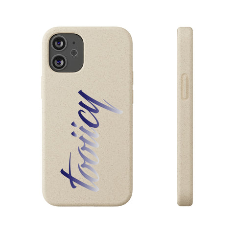 Eco-Friendly Biodegradable Phone Case - 'Tooiicy' Design