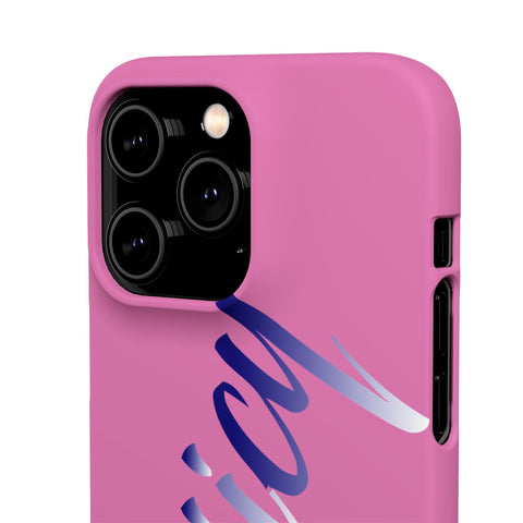 Stylish Pink Snap Case - ‘Tooiicy’ Design for Trendy Smartphone Protection