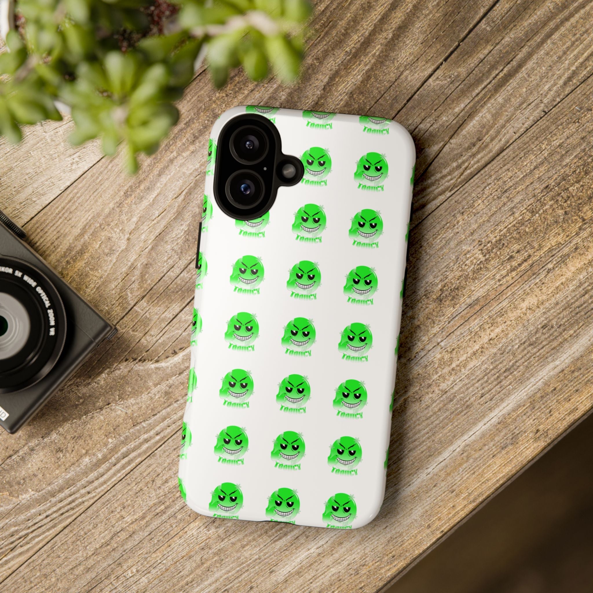 Tooiicy Green Face Phone Case Printify