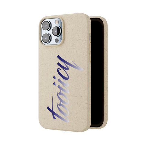 Eco-Friendly Biodegradable Phone Case - 'Tooiicy' Design