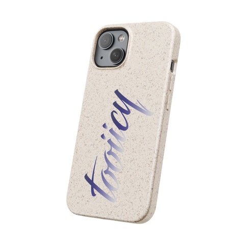 Eco-Friendly Biodegradable Phone Case - 'Tooiicy' Design