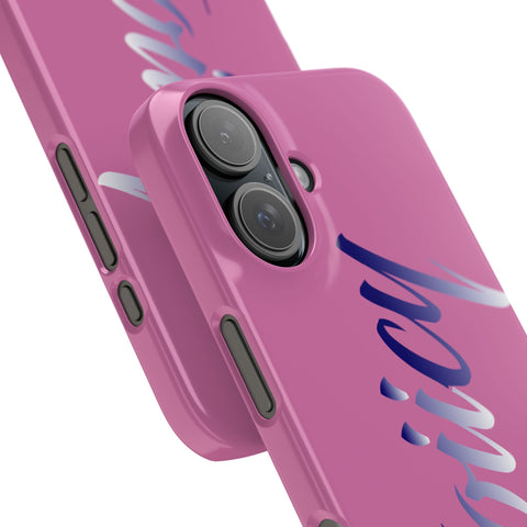 Stylish Pink Snap Case - ‘Tooiicy’ Design for Trendy Smartphone Protection