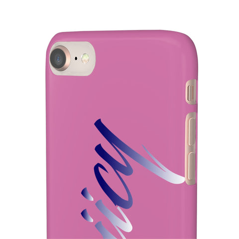 Stylish Pink Snap Case - ‘Tooiicy’ Design for Trendy Smartphone Protection