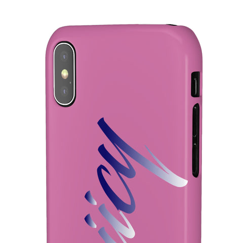Stylish Pink Snap Case - ‘Tooiicy’ Design for Trendy Smartphone Protection