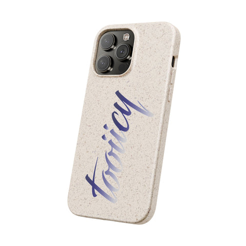 Eco-Friendly Biodegradable Phone Case - 'Tooiicy' Design