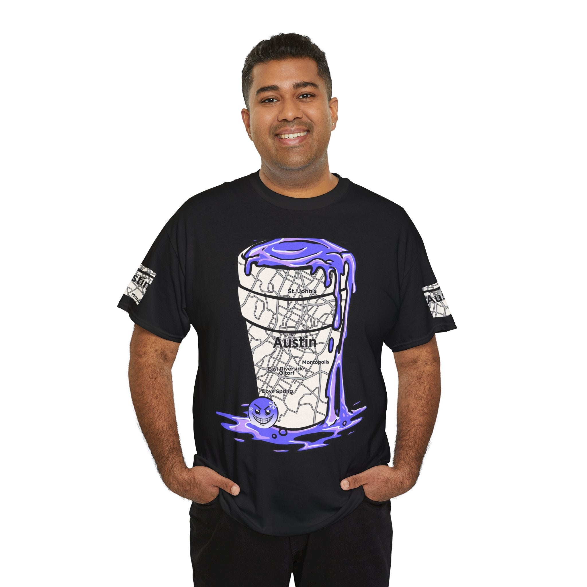 Austin Texas Map Texas Tea Shirt from Tooiicy Clothing Printify