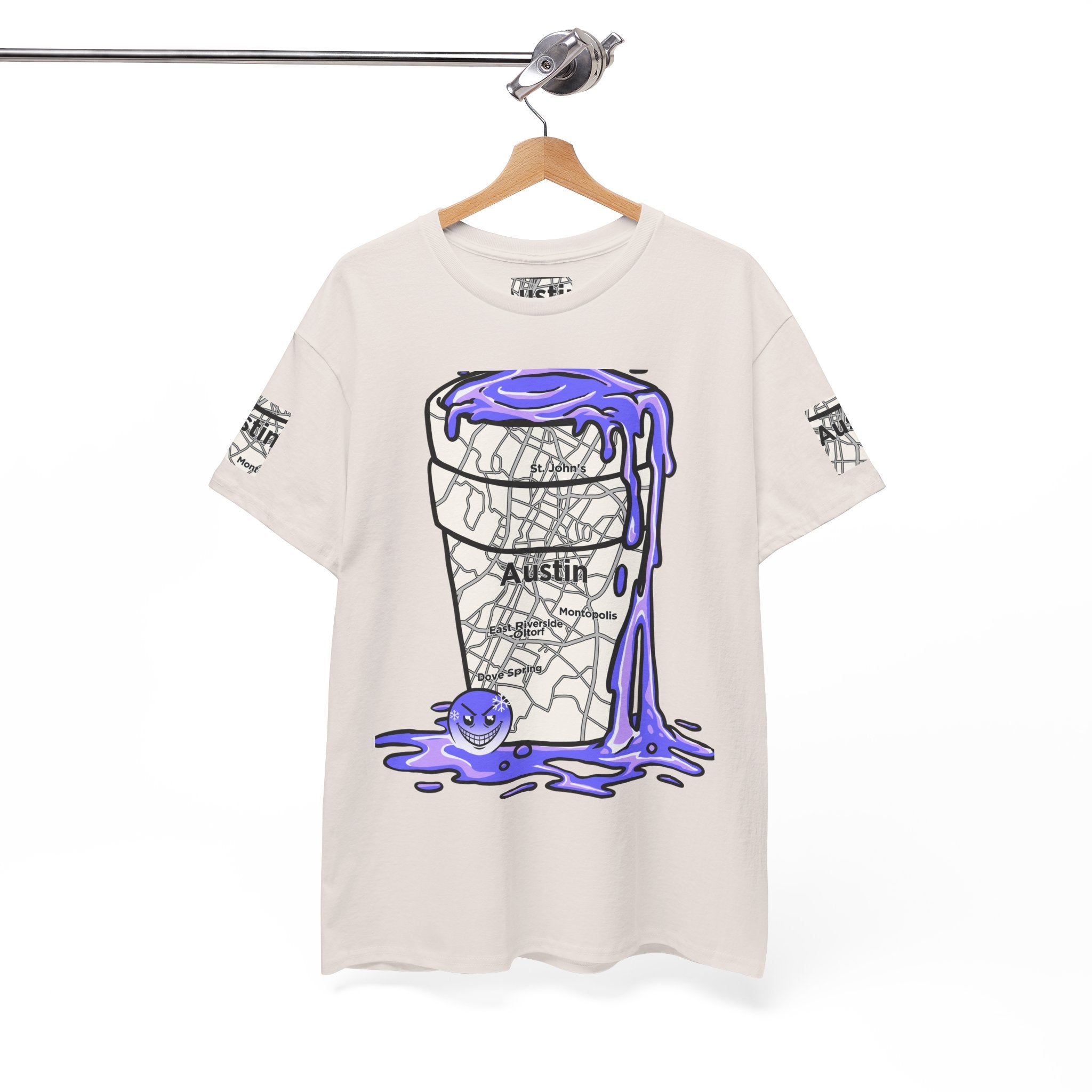 Austin Texas Map Texas Tea Shirt from Tooiicy Clothing Printify