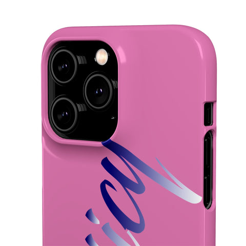 Stylish Pink Snap Case - ‘Tooiicy’ Design for Trendy Smartphone Protection