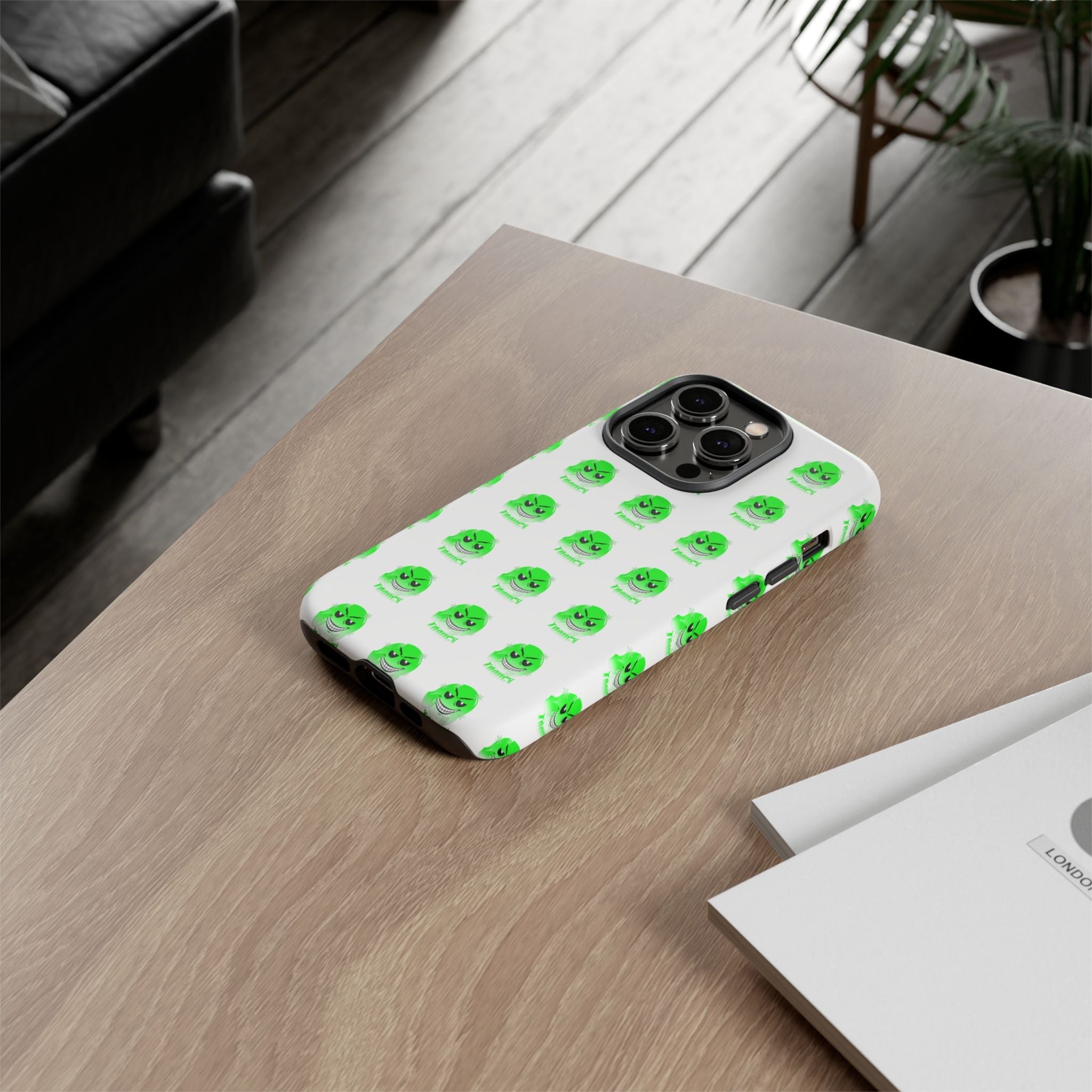 Tooiicy Green Face Phone Case Printify