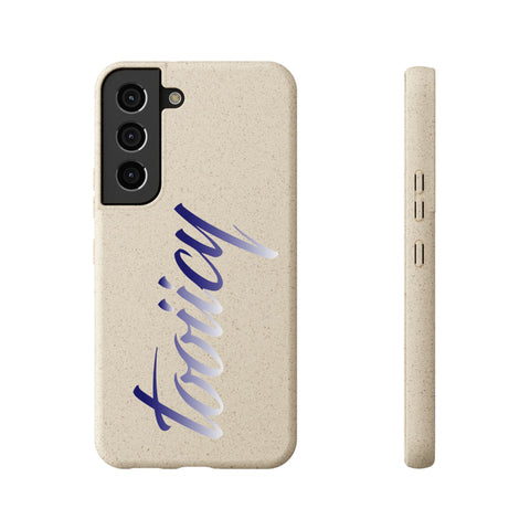 Eco-Friendly Biodegradable Phone Case - 'Tooiicy' Design