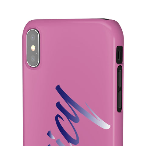 Stylish Pink Snap Case - ‘Tooiicy’ Design for Trendy Smartphone Protection