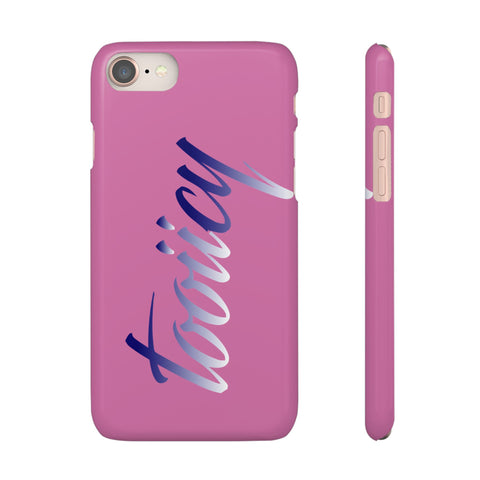Stylish Pink Snap Case - ‘Tooiicy’ Design for Trendy Smartphone Protection
