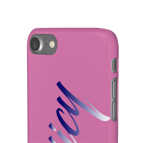 Stylish Pink Snap Case - ‘Tooiicy’ Design for Trendy Smartphone Protection