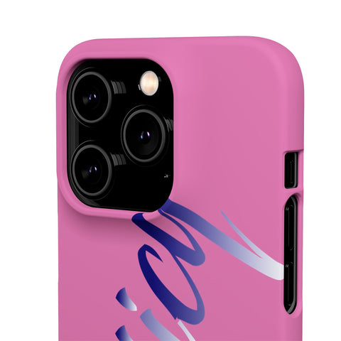 Stylish Pink Snap Case - ‘Tooiicy’ Design for Trendy Smartphone Protection