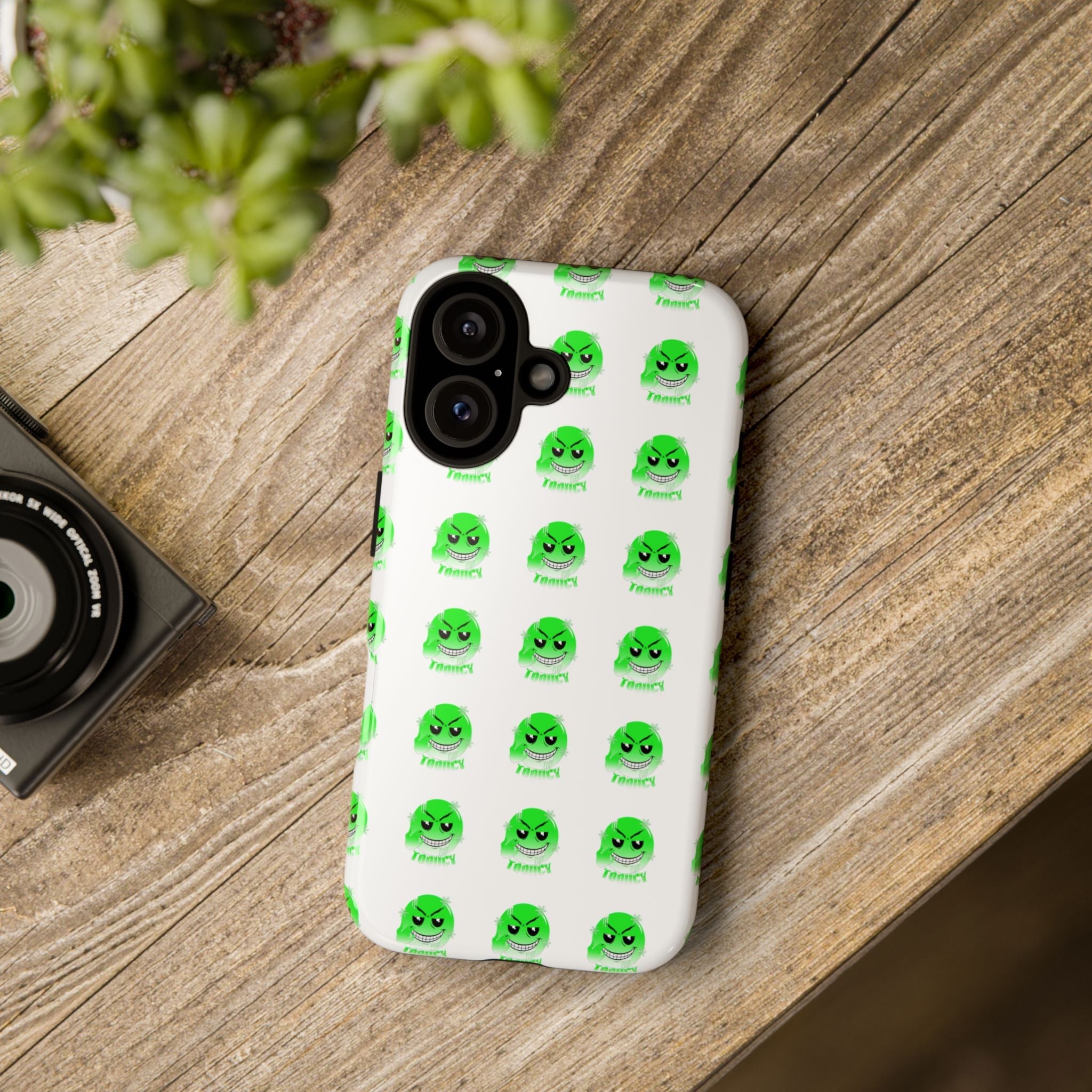 Tooiicy Green Face Phone Case Printify