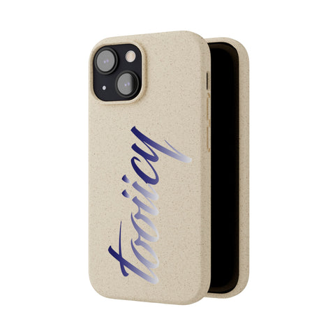 Eco-Friendly Biodegradable Phone Case - 'Tooiicy' Design