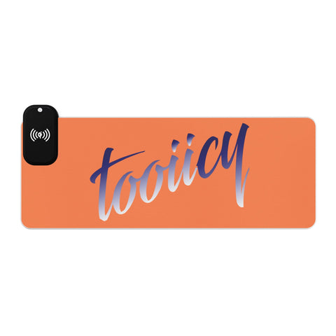 LED Gaming Mouse Pad with Wireless Charging - Tooiicy Design Printify
