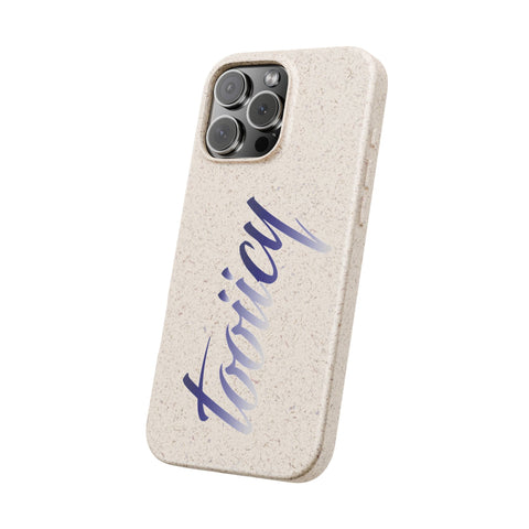 Eco-Friendly Biodegradable Phone Case - 'Tooiicy' Design