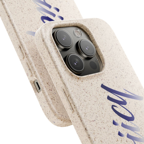 Eco-Friendly Biodegradable Phone Case - 'Tooiicy' Design