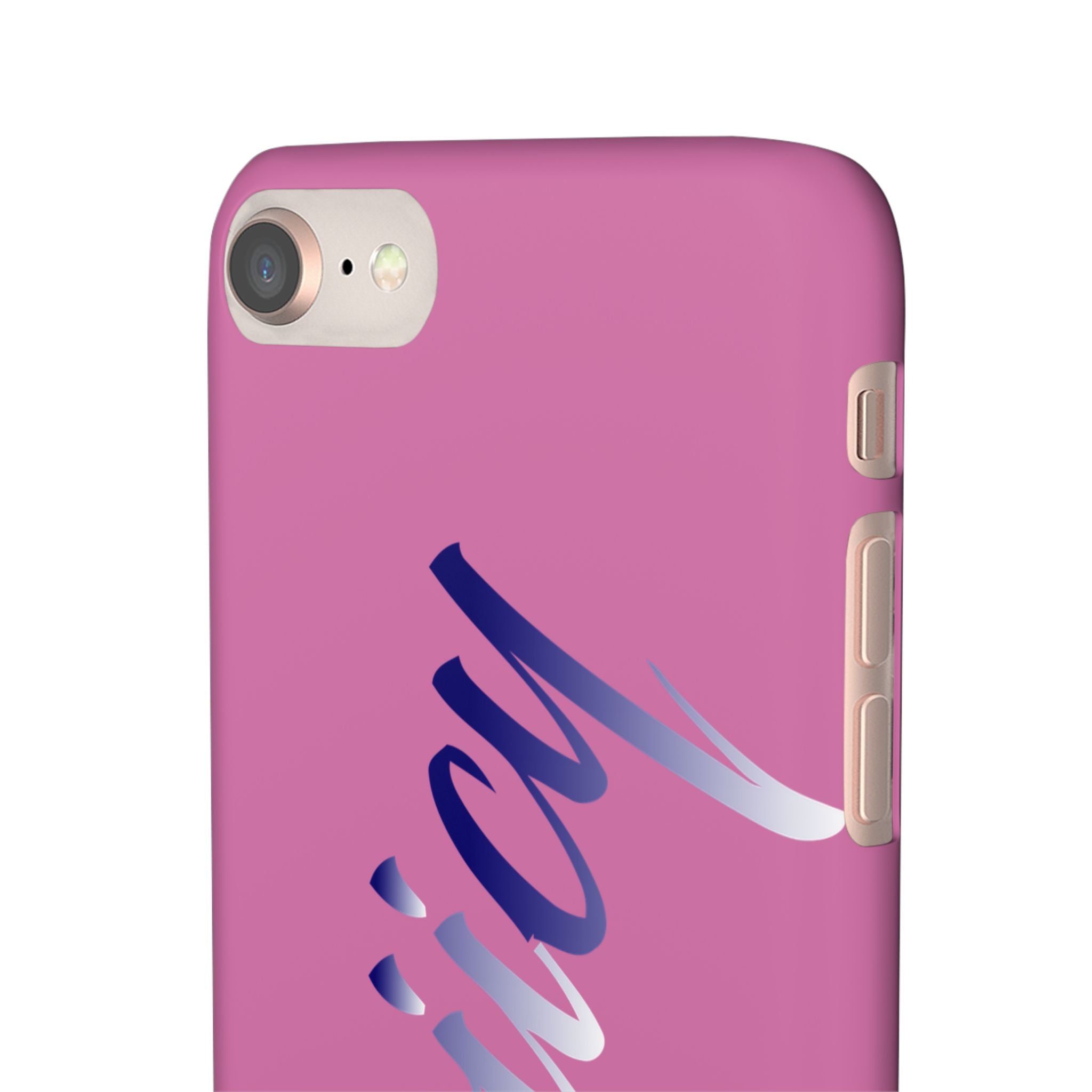 Stylish Pink Snap Case - ‘Tooiicy’ Design for Trendy Smartphone Protection Printify