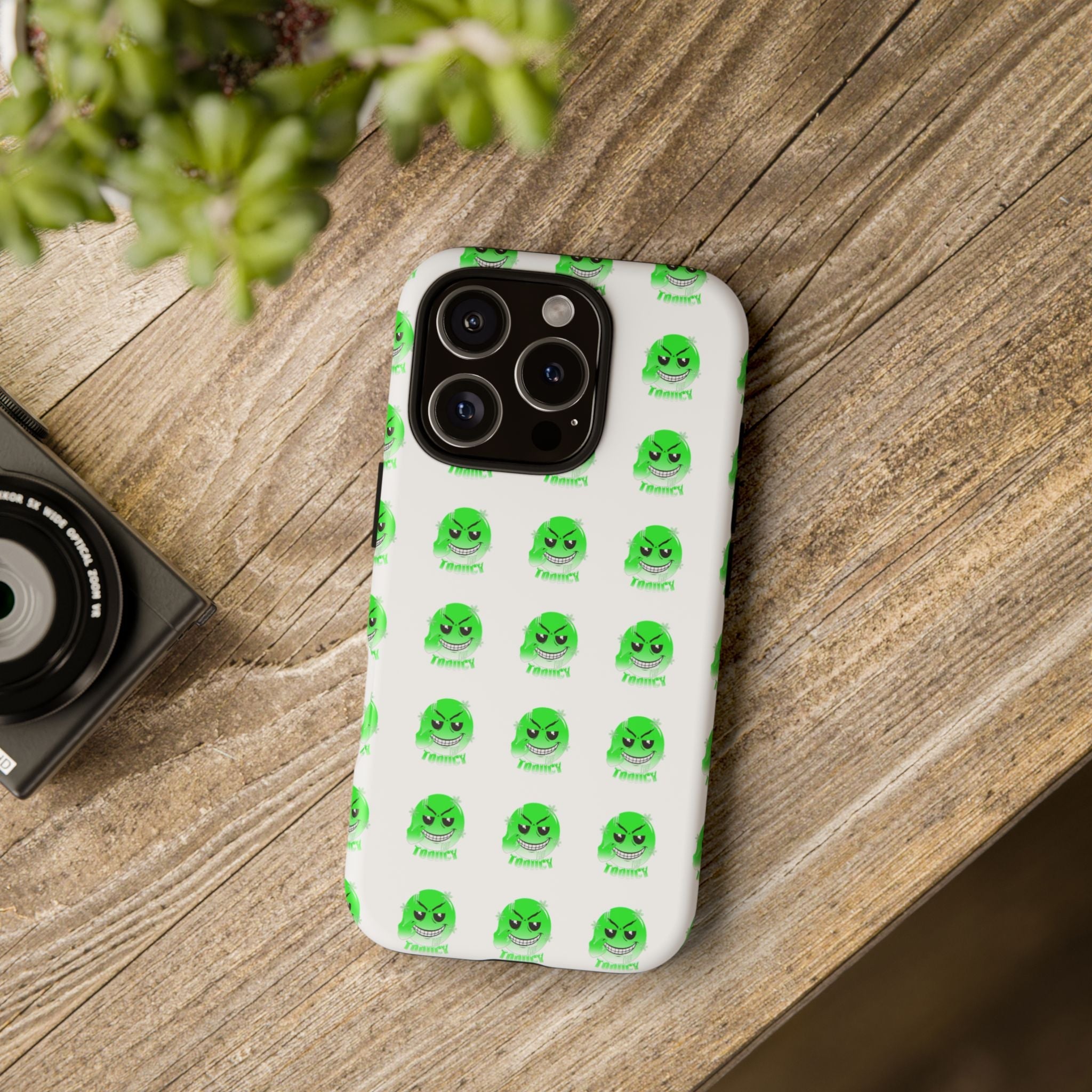 Tooiicy Green Face Phone Case Printify