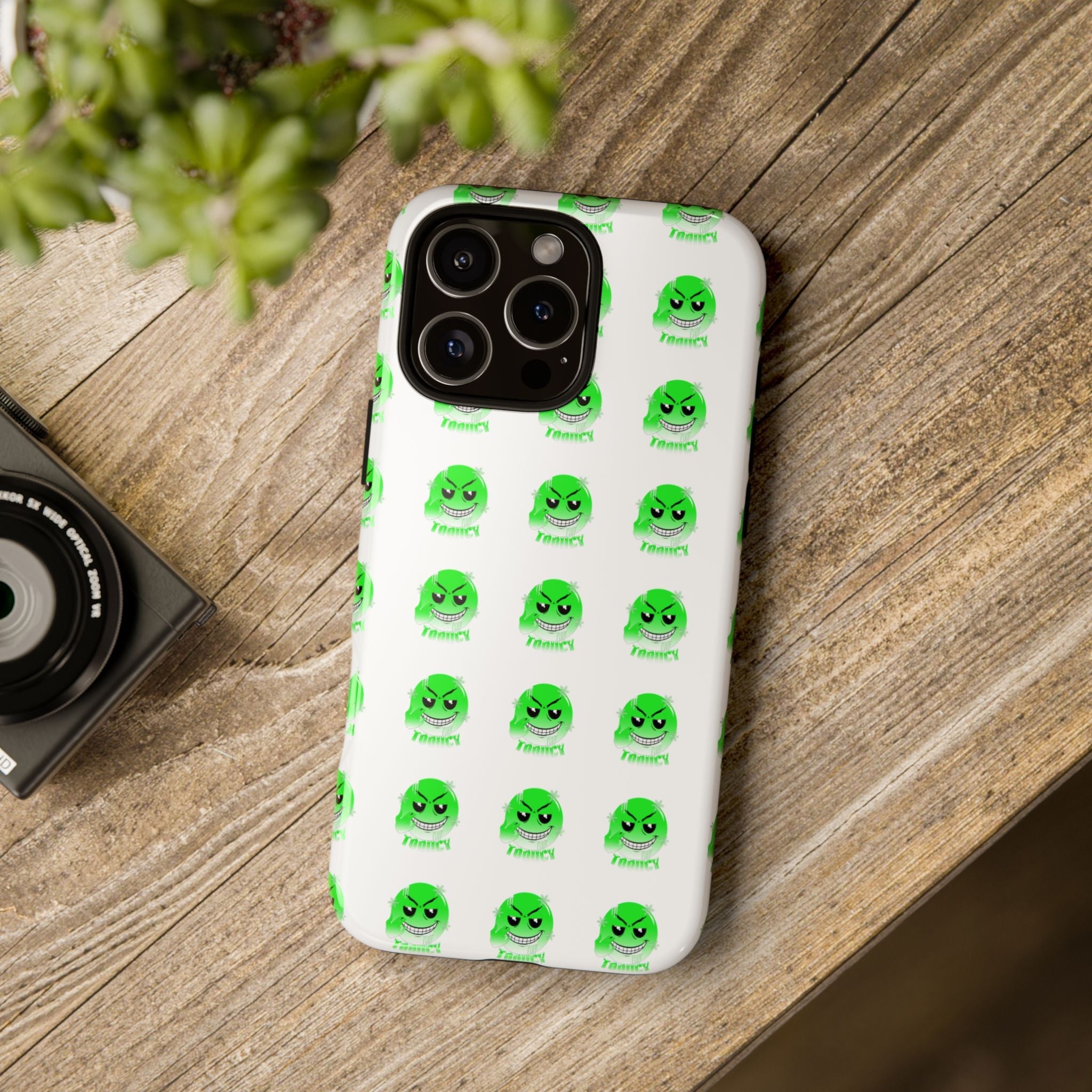 Tooiicy Green Face Phone Case Printify