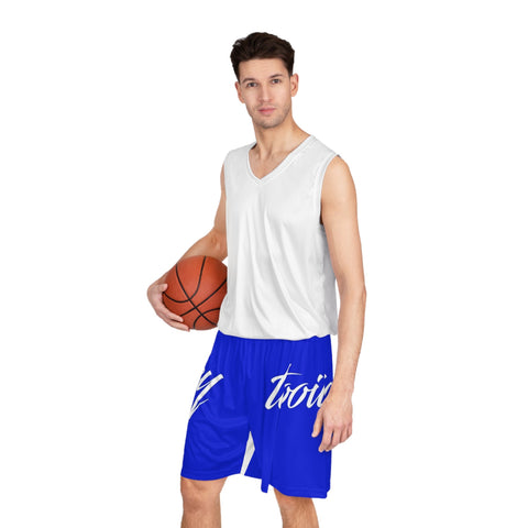 Blue Fade Basketball Shorts - Tooiicy Design Printify