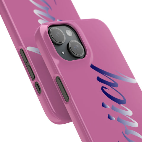 Stylish Pink Snap Case - ‘Tooiicy’ Design for Trendy Smartphone Protection