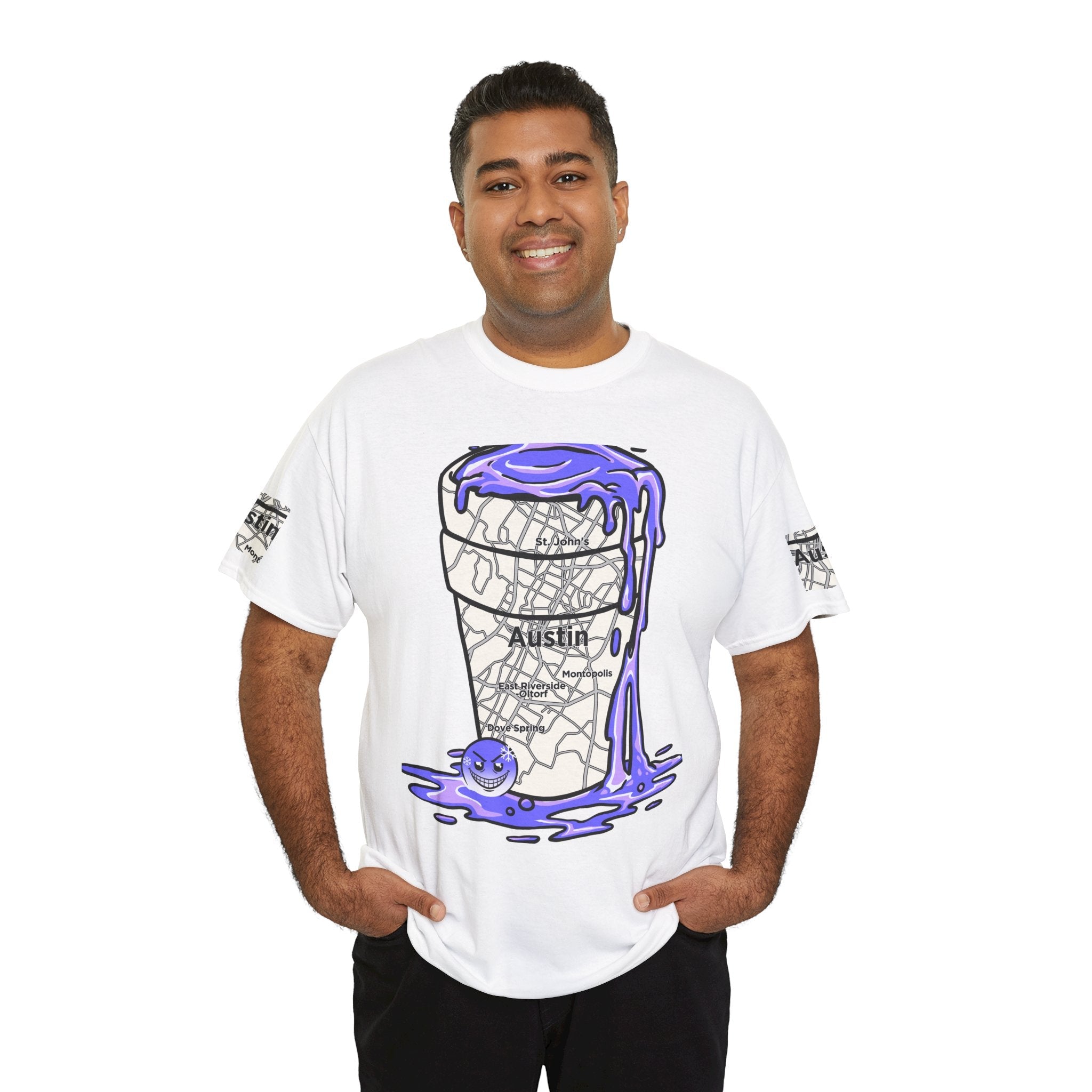Austin Texas Map Texas Tea Shirt from Tooiicy Clothing Printify
