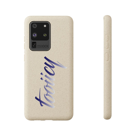 Eco-Friendly Biodegradable Phone Case - 'Tooiicy' Design