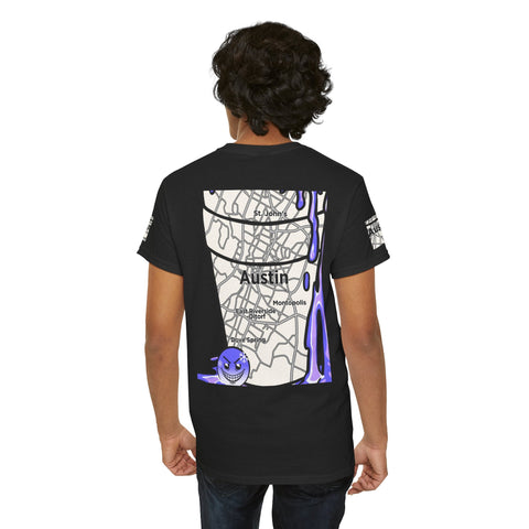 Austin Texas Map Texas Tea Shirt from Tooiicy Clothing Printify