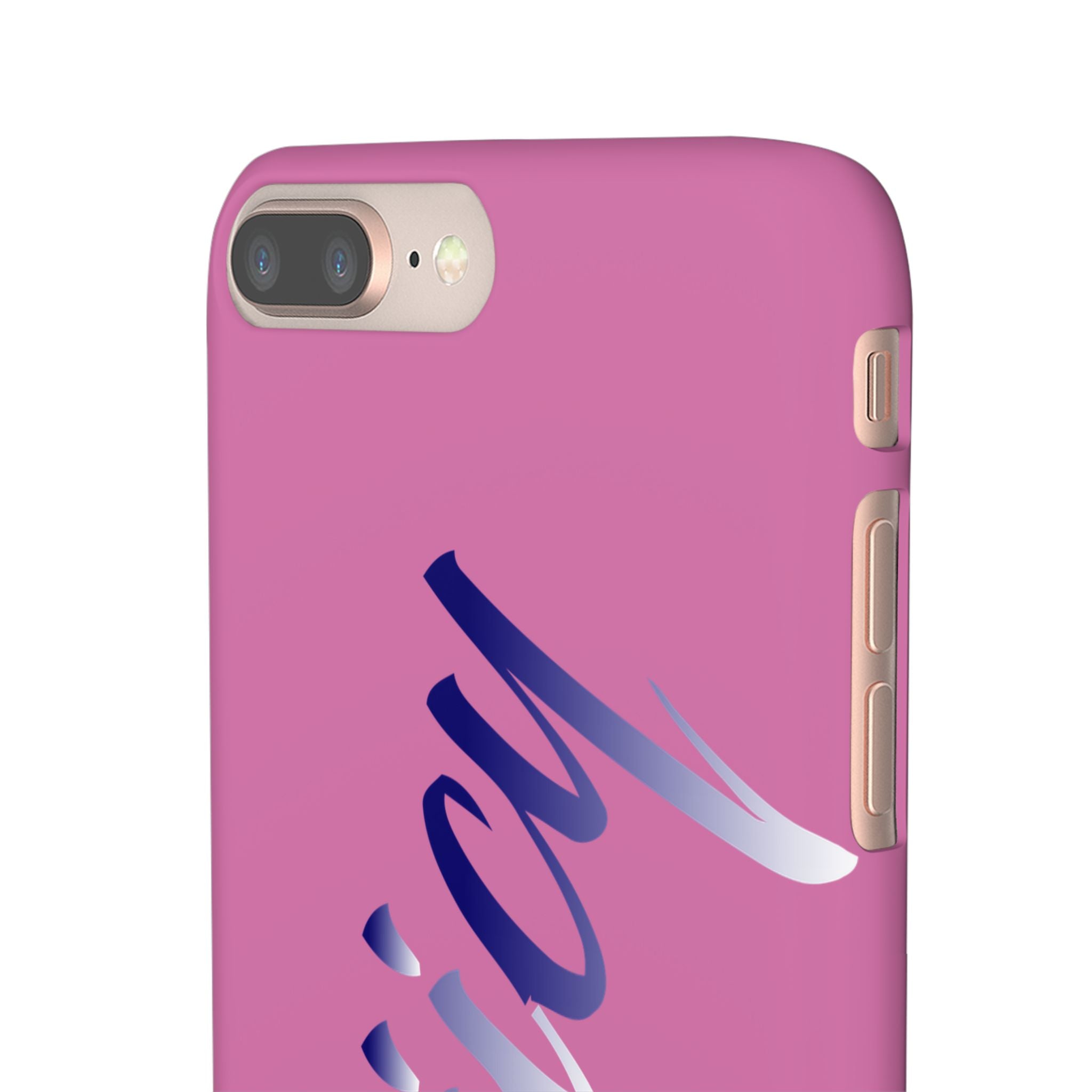 Stylish Pink Snap Case - ‘Tooiicy’ Design for Trendy Smartphone Protection Printify