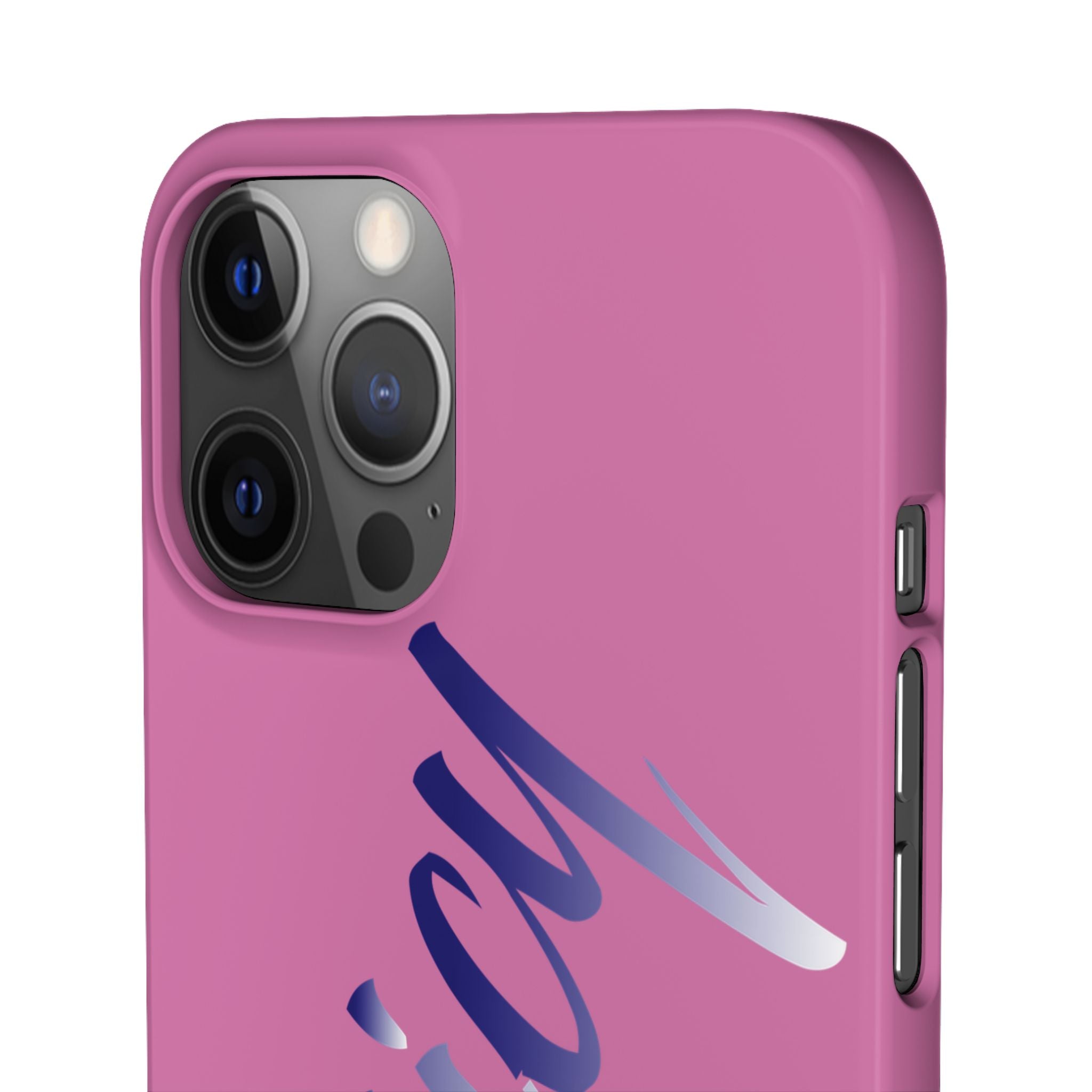 Stylish Pink Snap Case - ‘Tooiicy’ Design for Trendy Smartphone Protection Printify