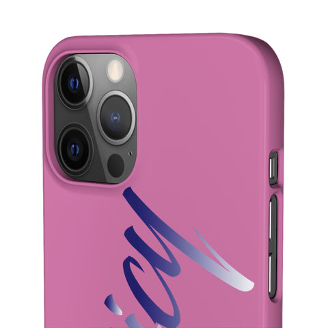 Stylish Pink Snap Case - ‘Tooiicy’ Design for Trendy Smartphone Protection