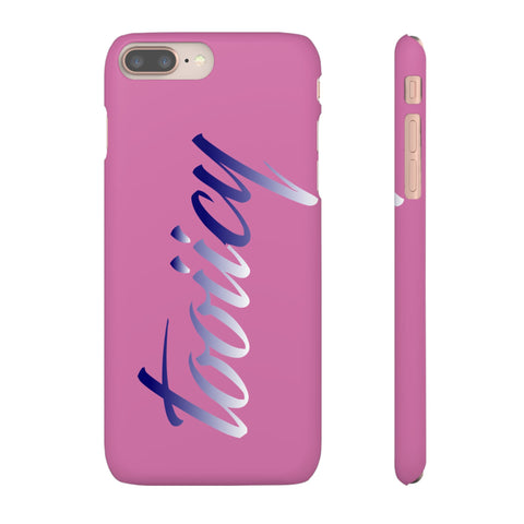 Stylish Pink Snap Case - ‘Tooiicy’ Design for Trendy Smartphone Protection