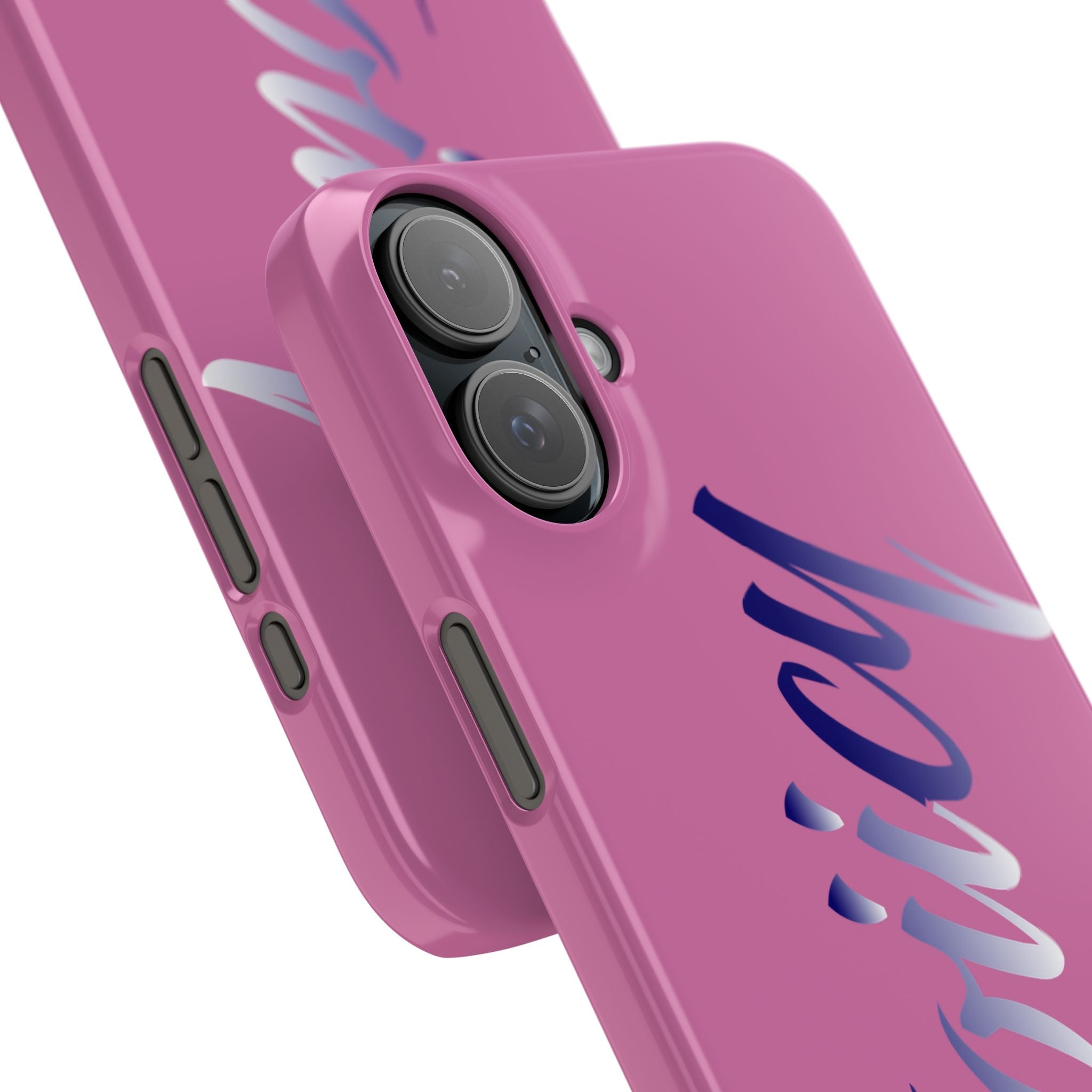 Stylish Pink Snap Case - ‘Tooiicy’ Design for Trendy Smartphone Protection Printify