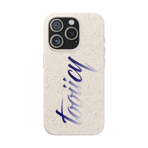 Eco-Friendly Biodegradable Phone Case - 'Tooiicy' Design