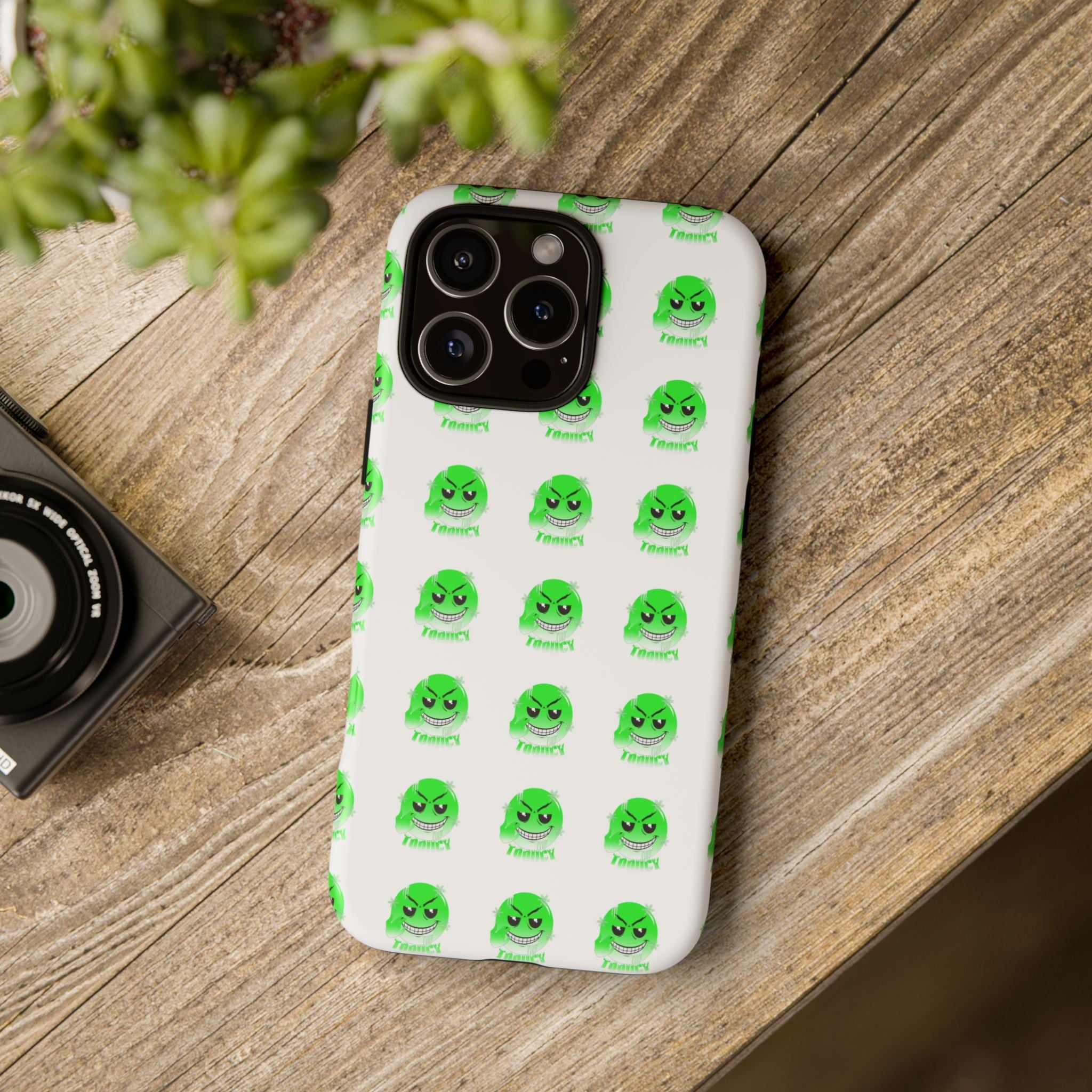 Tooiicy Green Face Phone Case Printify