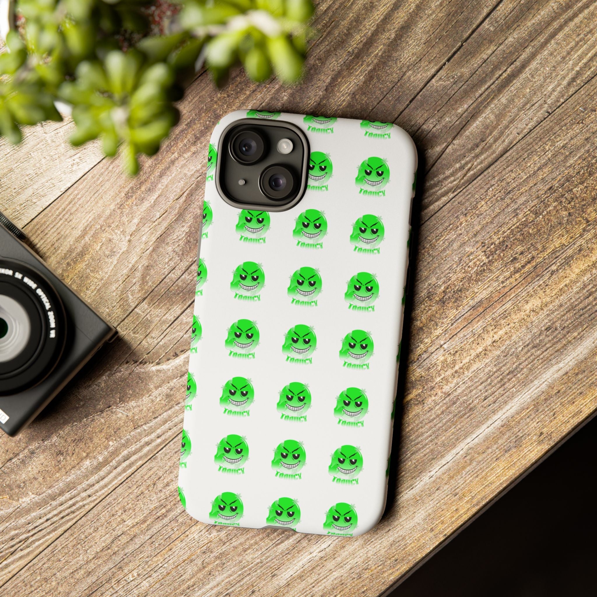Tooiicy Green Face Phone Case Printify