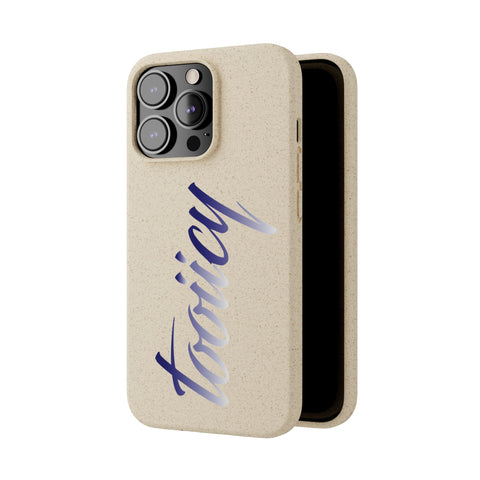 Eco-Friendly Biodegradable Phone Case - 'Tooiicy' Design