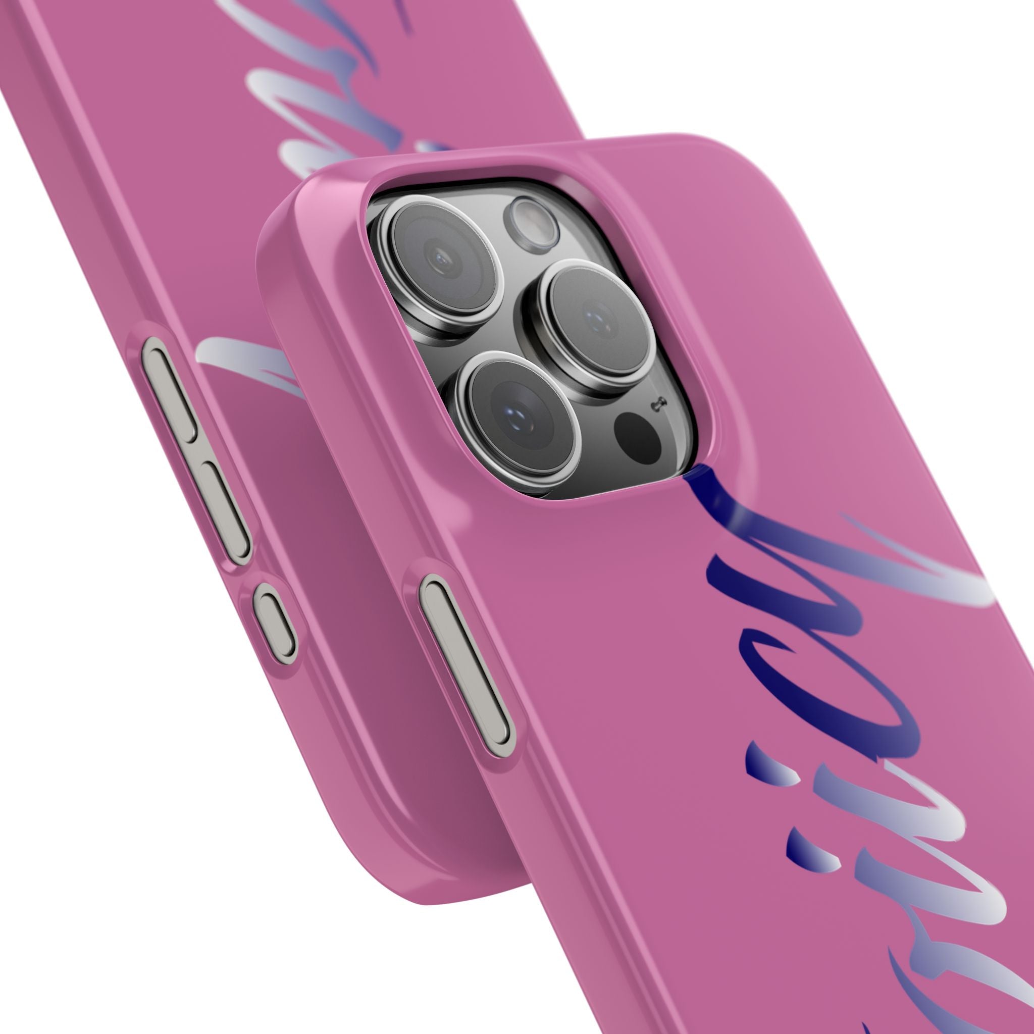 Stylish Pink Snap Case - ‘Tooiicy’ Design for Trendy Smartphone Protection Printify