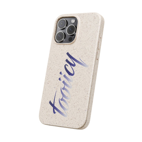 Eco-Friendly Biodegradable Phone Case - 'Tooiicy' Design