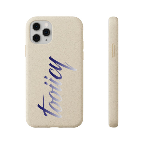 Eco-Friendly Biodegradable Phone Case - 'Tooiicy' Design