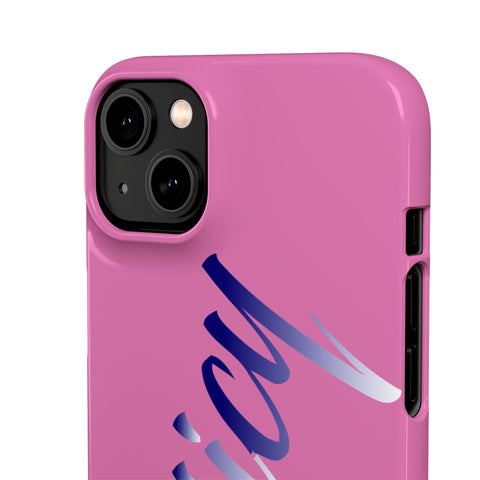 Stylish Pink Snap Case - ‘Tooiicy’ Design for Trendy Smartphone Protection